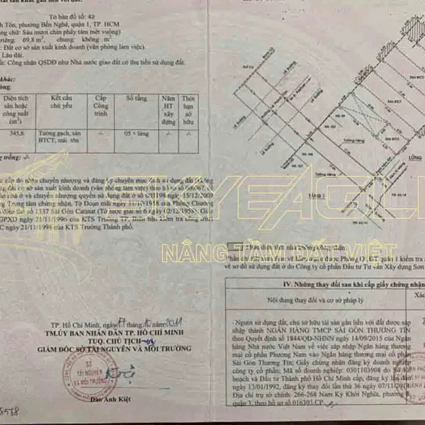 Bán nhà mặt tiền đường LÊ THÁNH TÔN QUẬN 1 