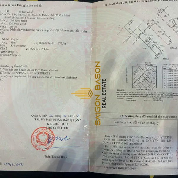 Bán nhà mặt tiền Võ Văn Tần, P. Bàn Cờ, Quận 3, ngang 9m