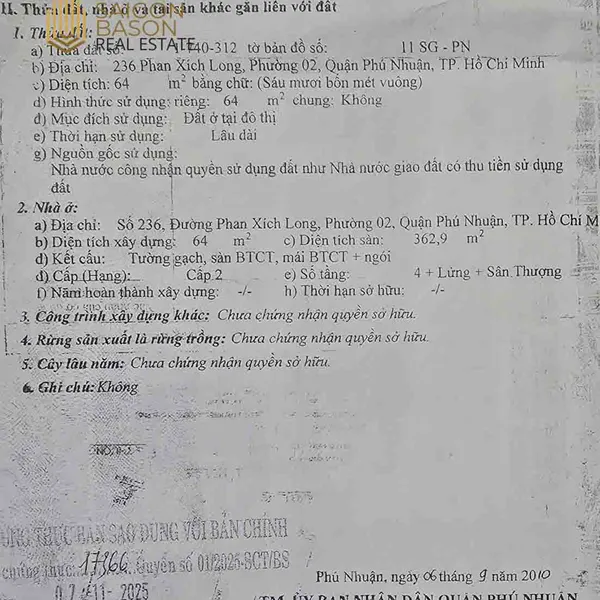 Bán Nhà Mặt Tiền Phan Xích Long Phú Nhuận – 8m X 16m – Hầm 4 Lầu – HĐT 170 Triệu/tháng