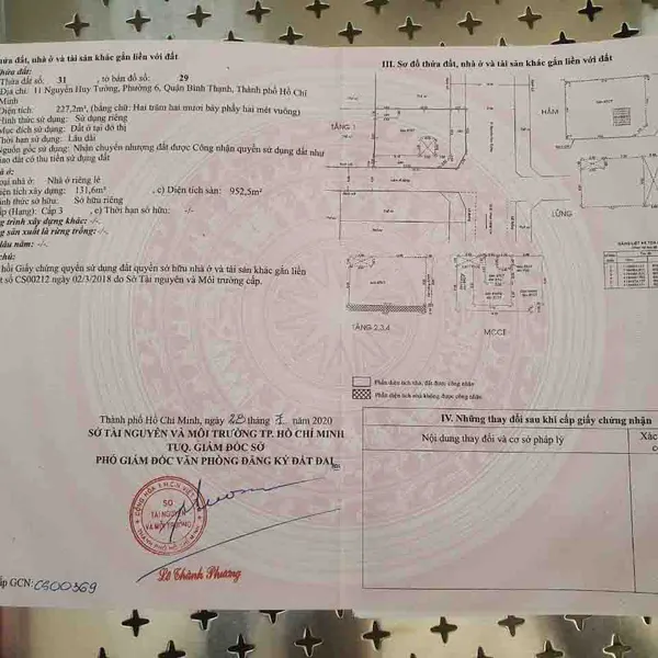Bán Toà nhà góc 2 Mặt Tiền NGUYỄN HUY TƯỞNG