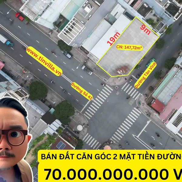 BÁN CĂN GÓC 2MT SỐ 32-34 ĐƯỜNG SỐ 41, PHƯỜNG 6, QUẬN 4, TPHCM