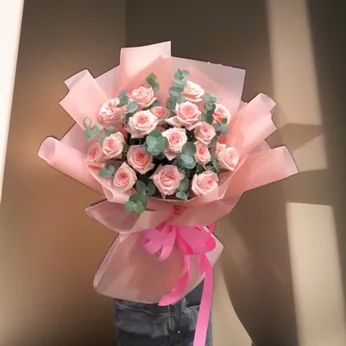 Bó hồng Ohara hồng -  HB018