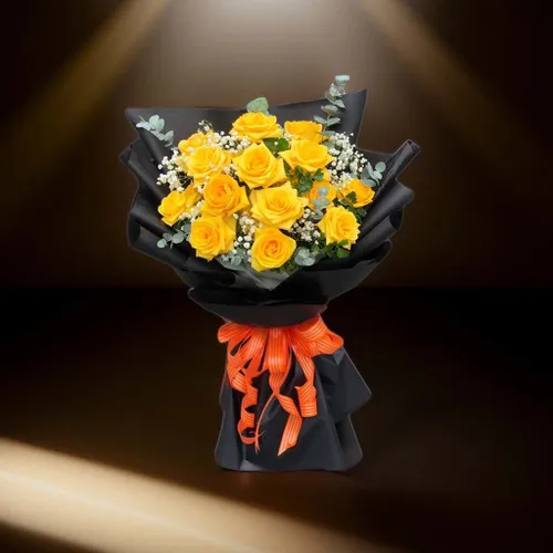 BÓ HOA HỒNG VÀNG - HB005