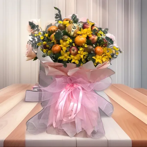 BÓ HOA MIX TRÁI CÂY - HTC008
