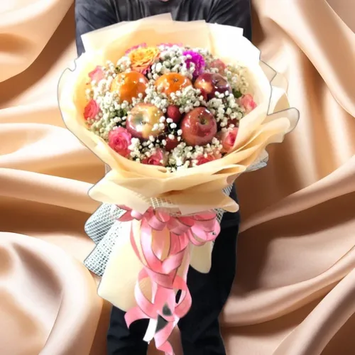 BÓ HOA MIX TRÁI CÂY - HTC002