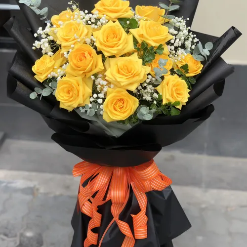 BÓ HOA HỒNG VÀNG - HB005