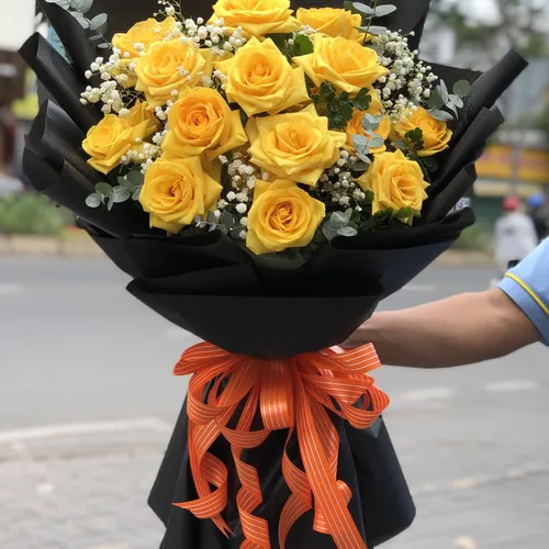 BÓ HOA HỒNG VÀNG - HB005