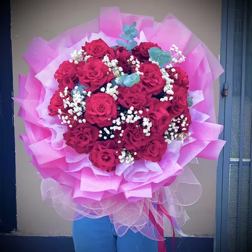 BÓ HOA HỒNG ĐỎ - HB003