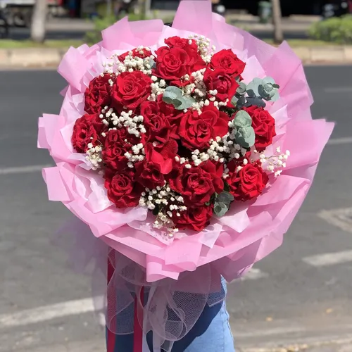 BÓ HOA HỒNG ĐỎ - HB003