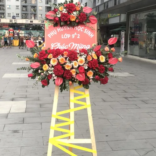 KỆ HOA KHAI TRƯƠNG THEO PHONG CÁCH HIỆN ĐẠI - KCM008 