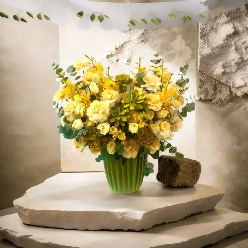 Giỏ hoa Nắng mai - HG013