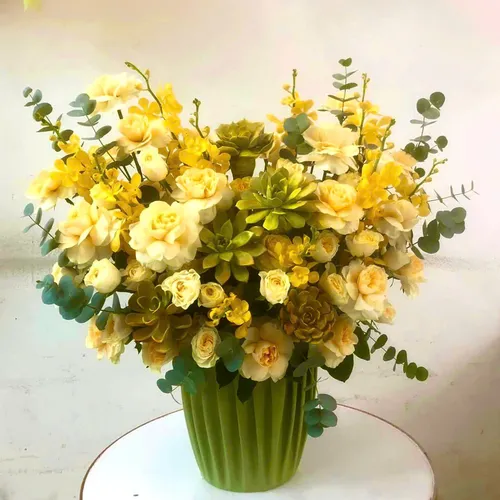 Giỏ hoa Nắng mai - HG013