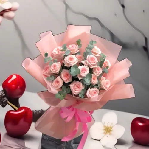 Bó hồng Ohara hồng -  HB018