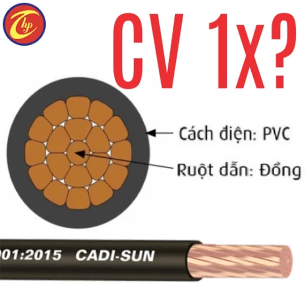CV 1X70 (V-75) Dây đồng đơn bọc cách điện PVC dây pha 19 sợi 0.6/1kV - CADISUN