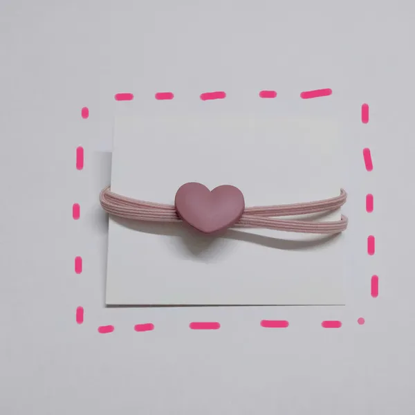 Dây cột tóc trái tim style Hàn Quốc