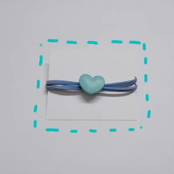 Dây cột tóc trái tim style Hàn Quốc