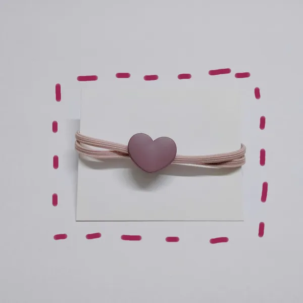 Dây cột tóc trái tim style Hàn Quốc