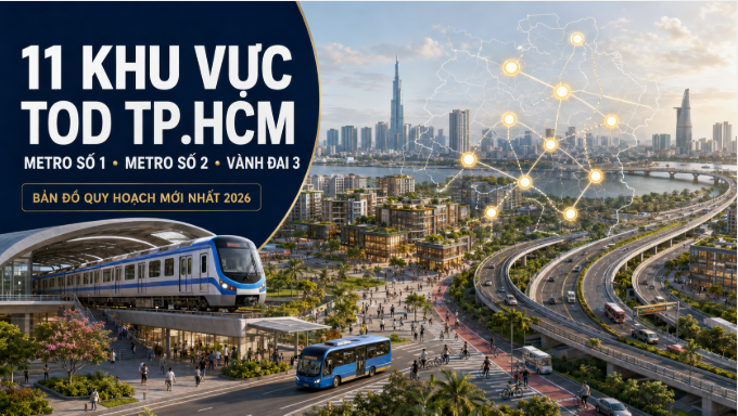 Quy hoạch 11 Khu vực TOD Metro TP.HCM cập nhật mới nhất