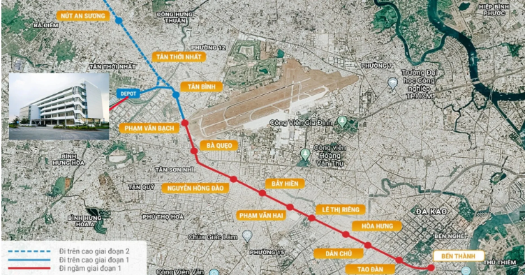 Ranh Quy hoạch 5 Khu vực TOD Metro số 2 Bến Thành - Tham Lương