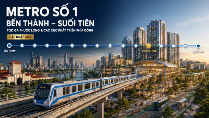 Quy hoạch TOD Metro số 1 Bến Thành - Suối Tiên Ga Phước Long, TP.HCM