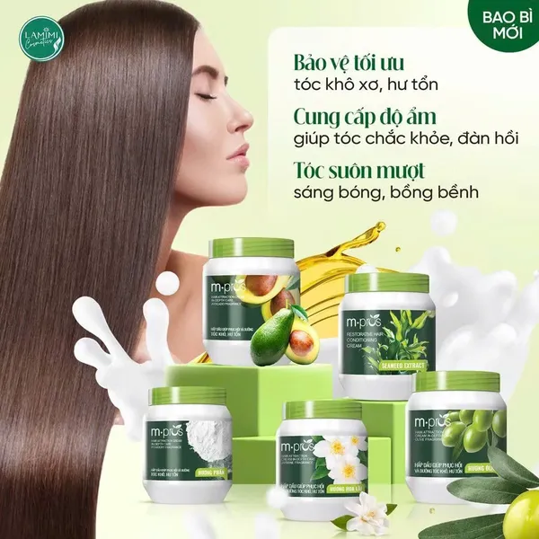 Kem hấp dầu phục hồi tóc hư tổn M.Pros (1000ml)