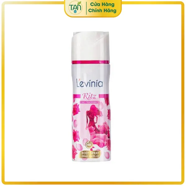 Nước hoa xịt thơm toàn thân khử mùi L’evinia 200ml