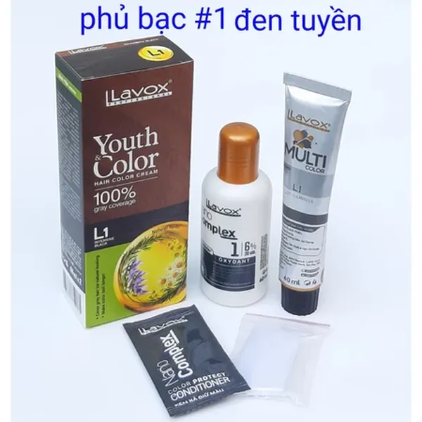 Kem Nhuộm màu tóc bạc cao cấp Youth & Color Lavox-6 Màu nhuộm