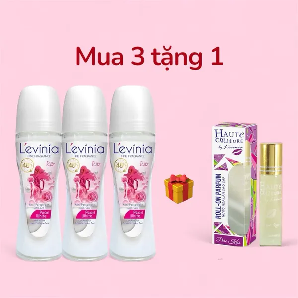 Lăn Khử Mùi Trắng Da Ngọc Trai L'evinia