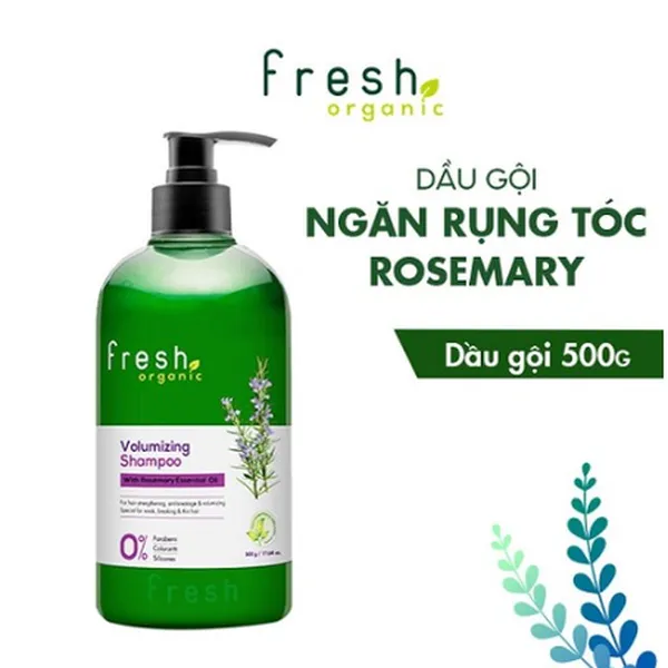 Dầu Gội Fresh Organic Giảm Gãy Rụng Rosemary 500g