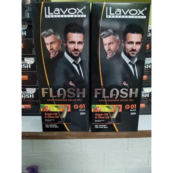 Gel Lược Nhuộm Phủ Bạc Argan Oil & Olive Oil Flash