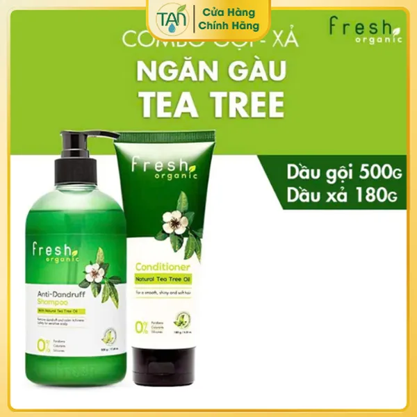Combo gội + xả Fresh Organic Tràm Trà