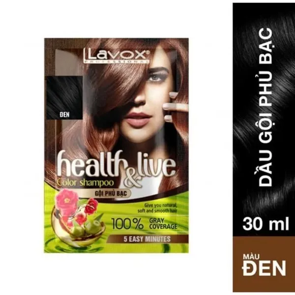 Gội Phủ Bạc Siêu Nhanh Siêu Dưỡng Health Live Lavox 30ml