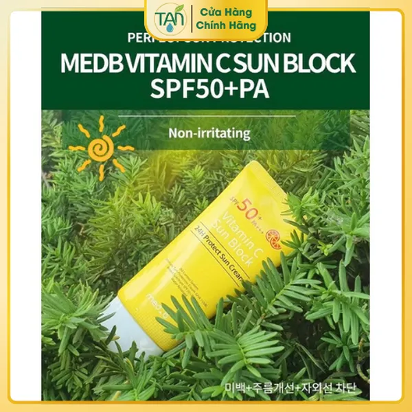 Kem chống nắng Vitamin C dưỡng trắng Medb
