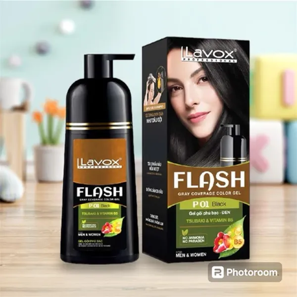 Gel Gội Phủ Bạc Tsubaki & Vitamin B5 Flash (500ml)