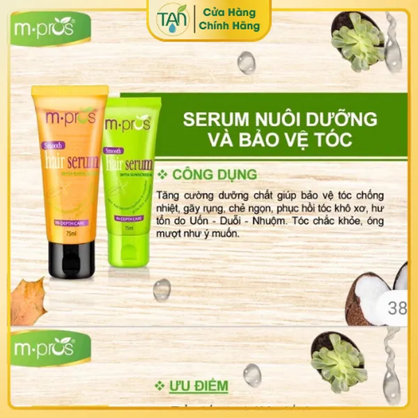 Serum M.pros dưỡng bóng và mềm mượt tóc