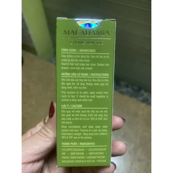 Tinh Dầu Macadamia Chống Rối Tóc M.PROS