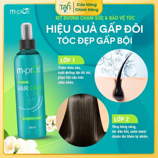 Sữa Nuôi Dưỡng Bảo Vệ Tóc M.pros Hair Care Spray 300ml