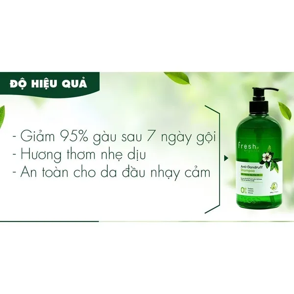 Dầu gội Fresh Organic Tràm Trà 500gDầu gội Fresh Organic Tràm Trà 500g