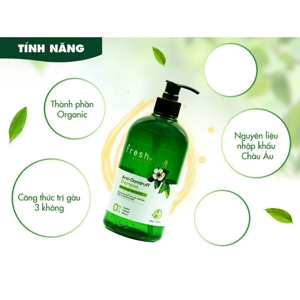 Dầu gội Fresh Organic Tràm Trà 500gDầu gội Fresh Organic Tràm Trà 500g