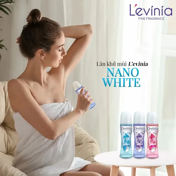 Lăn Khử Mùi NANO Trắng Da & Khử ố vàng áo L'evinia. Lan Khu Mui NANO Trang Da & Khu o vang ao L'evinia