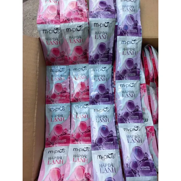 Hấp Dầu Lạnh Dạng Gói M-Pros phục hồi tóc hư tổn