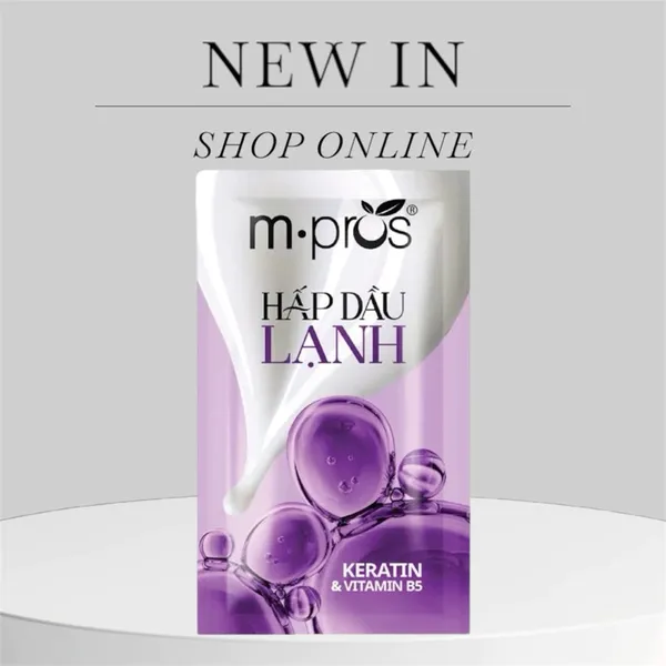 Hấp Dầu Lạnh Dạng Gói M-Pros phục hồi tóc hư tổn
