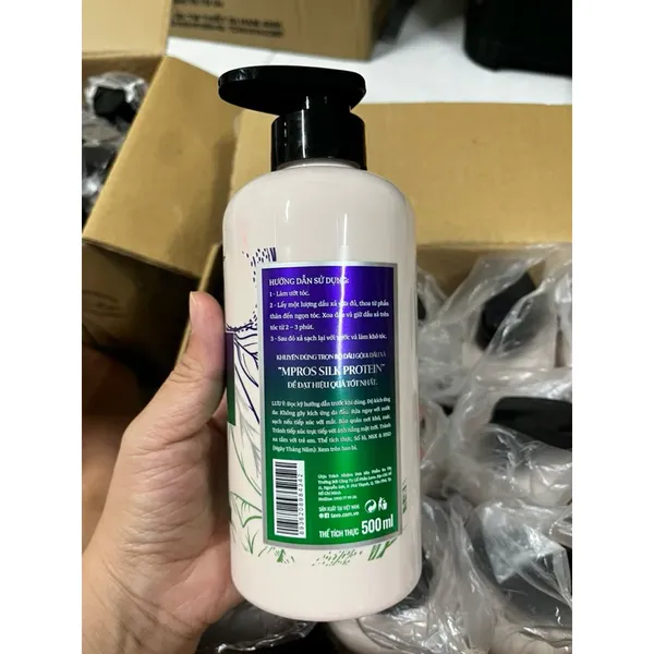 DẦU XẢ PROTEIN TƠ TẰM M.PROS