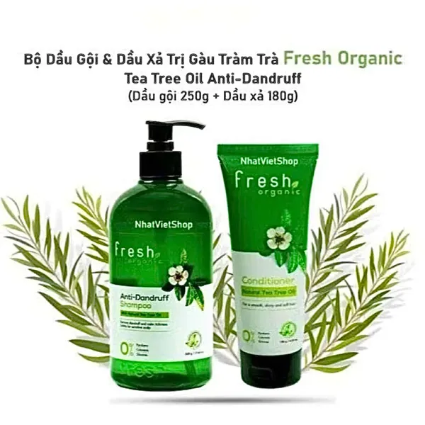 Combo gội + xả Fresh Organic Tràm Trà
