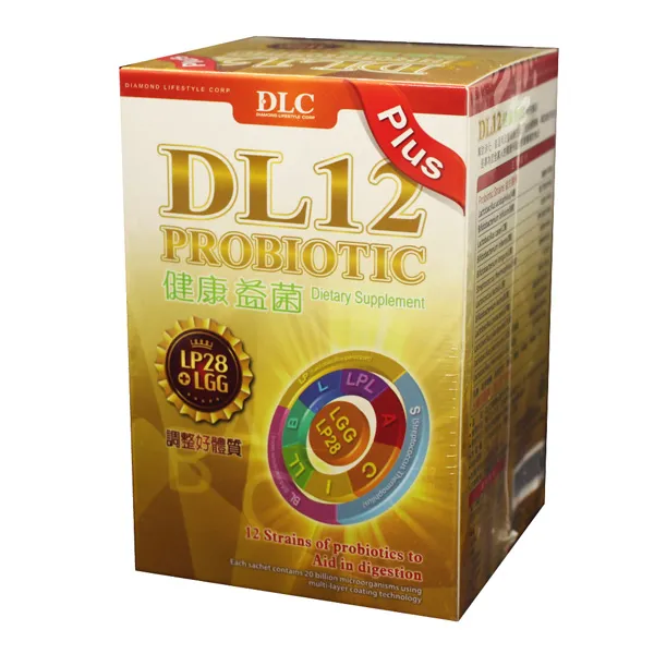 Lợi Khuẩn Probiotic DL12 - Có 12 Chủng và 20 Tỷ Con - Với Màng bọc pha lê- giúp Hệ tiêu hóa khỏe mạnh