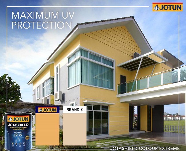 Sơn lót kết hợp với sơn Jotashield ngoại thất giúp bền màu trước thời gian Sơn lót kết hợp với sơn Jotashield ngoại thất giúp bền màu trước thời gian