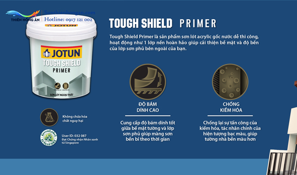 Tính năng Sơn Jotun Tough Shield Primer Tính năng Sơn Jotun Tough Shield Primer