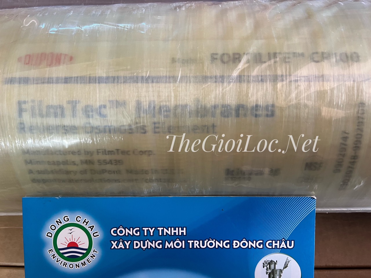Hình thưc tế màng RO CR100 Dupont Filmtech Màng lọc RO áp cao 8040 Dupont CR100 chính hãng giá tốt