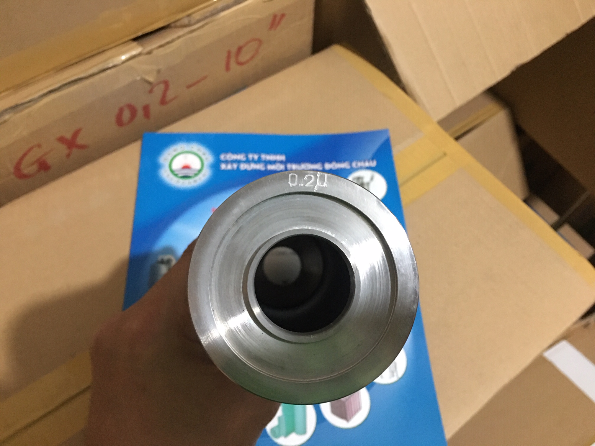 đường kính chi tiết bên trong và bên ngoài Lõi lọc inox 0.2µm 10IN DOE