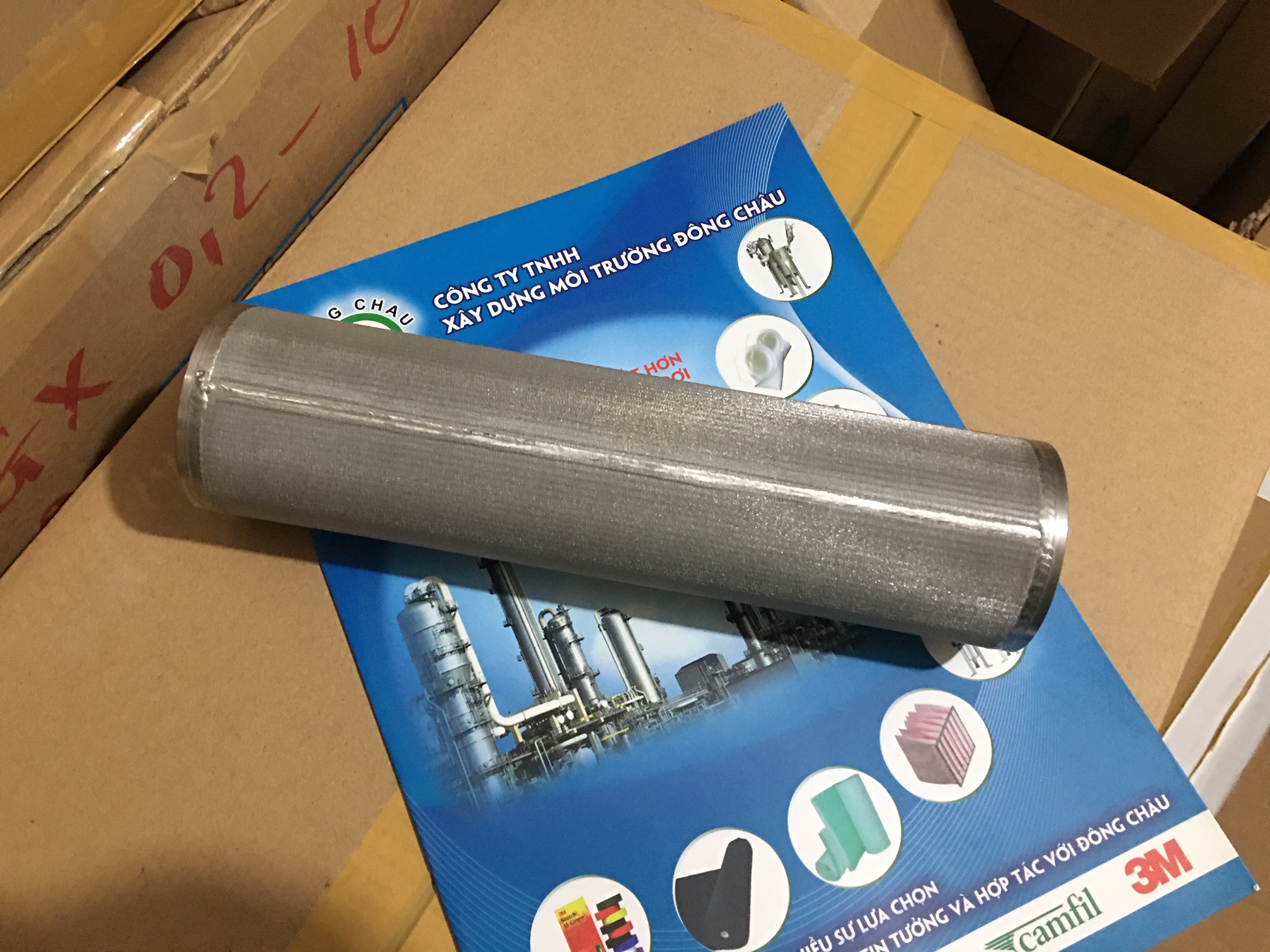 liên hệ đông châu cung cấp Lõi lọc inox 0.2µm 10IN DOE